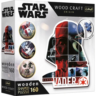 Trefl 20190 Woodcraft Star Wars Konturenpuzzle aus Holz, Mehrfarbig, M