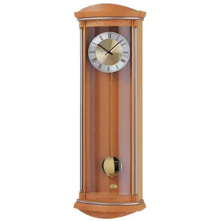 AMS Pendelwanduhr Wanduhr mit Pendel 5080 (Funk-Uhrwerk) beige