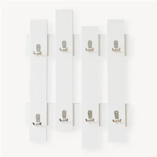 [en.casa] Wandgarderobe Raseborg 60 x 80 cm Weiß