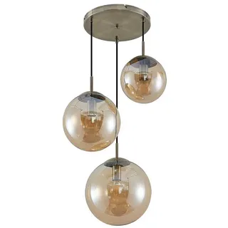 LINDBY Teeja 3-flg. 51,5 cm kugelförmig creme/amber