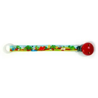 HESS SPIELZEUG Kinderwagenkette Babyspielzeug Schnullerband Dinosaurier BxLxH 35x20x210mm NEU bunt