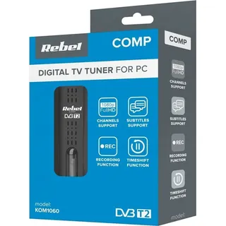 REBEL USB DVB-T2 H.265 HEVC skaitmeninis imtuvas