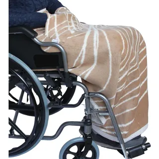 Outdoordecke Rollstuhldecke DECKE für ROLLSTUHL Beindecke Rollstuhlfahrer Kniedecke, Seniori, 4. Braun - Linien braun