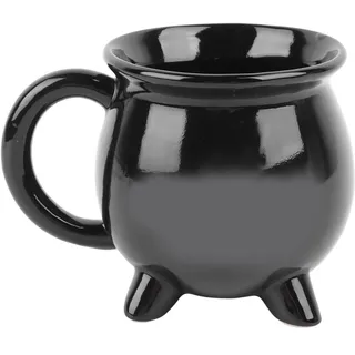 Hexenkessel-becher 300 Ml – Schwarzer, Auslaufsicherer Kesselbecher Für Halloween Und Als Tischdekoration