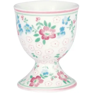 Greengate Eierbecher Allyna Eierbecher white 6,5cm bunt|weiß