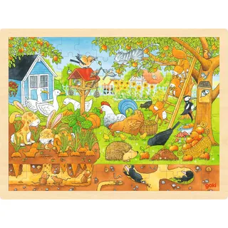 GoKi Einlegepuzzle Unser Garten über und unter der Erde