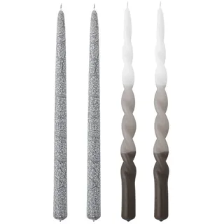 Bloomingville Frost Kerzen 4 St. grau