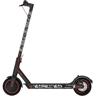 STYLISH SCOOTERS Aufkleber für Elektroroller, Modell Bomb Black, 4 Stück, dekorieren und schützen, kompatibel mit M365, S1, Pro, Essential, Pro2, Pro3