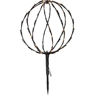PARFORCE TRADITIONAL HUNTING LED Solar-Gartenstecker Außendekoration Ø 30 cm H 44 cm inkl. Erdspieß schwarz