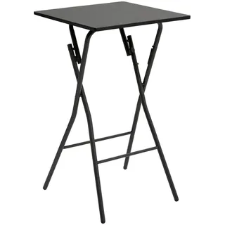 5five simply smart Klappbarer Bartisch 60 x 60 cm Schwarz