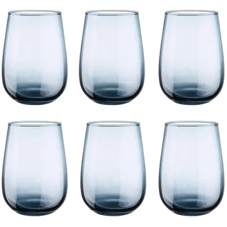 BUTLERS Trinkglas, Set 6x Longdrinkgläser 590ml aus Glas -CALICO- ideal als Cocktailgläser, Wassergläser, Gläser & Trinkgeschirr