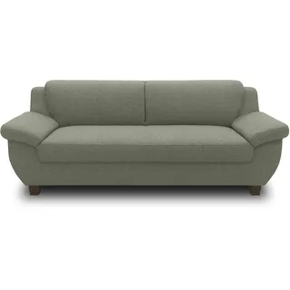 DOMO. collection Sofa Panama, 3-Sitzer, 3er Couch, Garnitur, 3-2-1 Sofa, 91 x 207 x 80 cm (BxTxH), grün