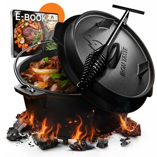 Dutch Oven Iron Taste 9L mit Füßen Deckelheber