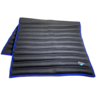 Beluga® Schwere Gewichtsdecke, Füllung mit Polymer-Kugeln, 120 x 80 cm, 6 kg - Rot / Blau