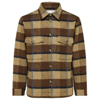 SELECTED HOMME Langarmhemd braun S