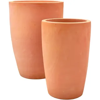 Vase Loki - 2er Set - Terrakotta