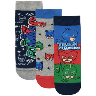 PJ Masks Jungen Catboy Owlette Gecko Socken Packung mit 3 Paar - 37-40