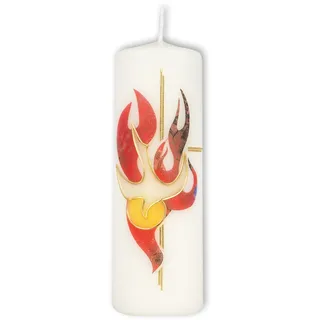 Fritz Cox Osterkerze "Flammen Heiliger Geist" 150x50 | christliche Kerze | in Deutschland gefertigt |tolles Geschenk zu Ostersonntag |
