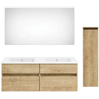 Puris Badezimmer Get2You, Eiche, Holzwerkstoff, 2 Schublade(n) Schubladen, 150 cm, Goldenes M, Made in Germany, hängend, Badezimmer, Badmöbelsets & Badmöbelserien, Badmöbel-Sets