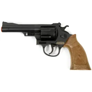 Spielzeugpistole "Cowboy", schwarz/braun, 21 cm