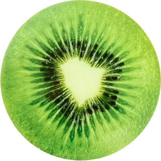 Stuco Platzset STUCO "Summer Fruits Kiwi", grün, 6 Stk., Polypropylen, Obermaterial: 100% Polypropylen, Platzsets, rund
