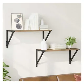 vidaXL Wandregal 60 x 25 x 25,5 cm Braun