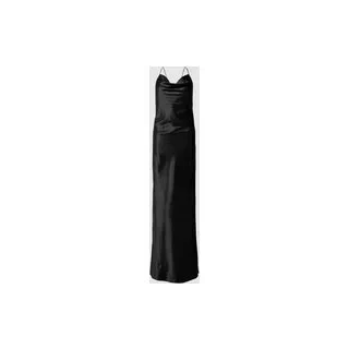 Abendkleid mit Wasserfall-Ausschnitt, Black, 40