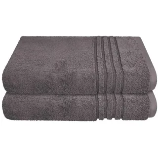 SCHIESSER Milano Duschtuch 2 x 70 x 140 cm anthrazit 