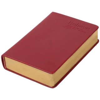 A5 Notizbuch 600 Seiten Retro Leder Journal Blanko Skizze Malerei Handbuch Bibel Memo Notizblock, Dunkelrot, 8,4"x 5,7"