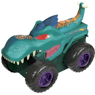 Hot Wheels Monstertruck Mega Wrex, 'frisst und verdaut' Hot Wheel Autos, mit Beleuchtung und Geräuschen, Auto Spielzeug, Spielzeug ab 4 Jahre, GYL13