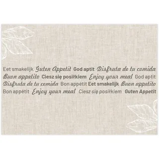 100 Tischunterlagen mit Leinen-Motiv I DIN A3 eckig I Platz-Set aus Papier I trendiges Design I Einweg Tischset I Gastronomie und Haushalt I dv_1001