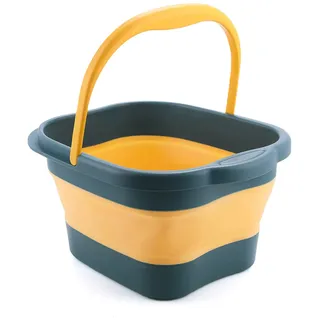Faltbar Fußbad Mit Massagefunktion | Faltbare Fußbadewanne | Fußbadbecken Mit Fußmassagegerät Und Haltegriff, Foot Massager Fur Fußbadewanne Füße Wellness Fußpflege Pediküre Entgiftung Entspannung