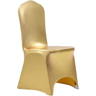 6 Stk. Stretch-stuhlhussen Golden