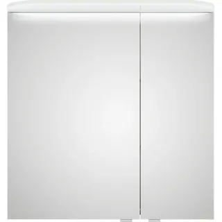 Saphir Spiegelschrank Balto Sprint Badschrank mit LED-Lichtkranz, 70 cm breit, 2 Türen Schalter-/ Steckdosenkombination, inkl. Türdämpfer, 567LM, 12V LED weiß
