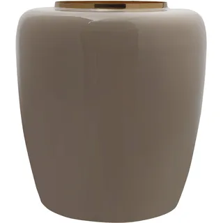 Dekovase KAYOOM "Vase Art Deco 125" Vasen Gr. B/H/T: 34 cm x 36,5 cm x 34 cm Ø 34 cm, goldfarben (gold) Blumenvasen