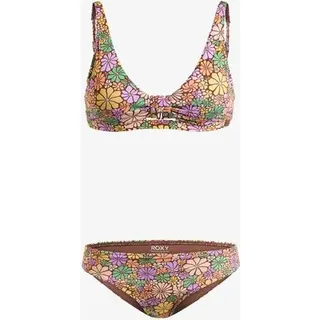 ROXY Damen Bikini AL ABOUT SOL, Größe XL in Braun ROOT BEER ALL ABOUT SOL MINI
