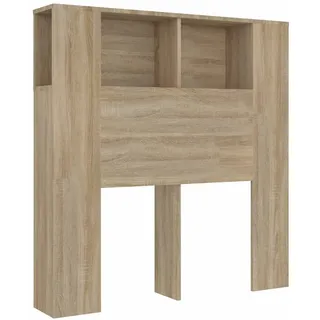 vidaXL Kopfteil mit Ablagen Sonoma-Eiche 100x18,5x102,5 cm