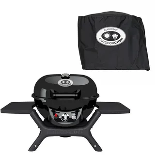 OUTDOORCHEF Gasgrill Outdoorchef P-420 G Minichef Gas-Kugelgrill + Abdeckhaube