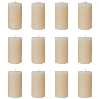 Butlers Stumpenkerze, Beige, Paraffin, 13 cm, Dekoration, Kerzen & Zubehör, Stumpenkerzen