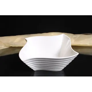 Schale Porzellan weiß Schüssel Obstschale Dekoschale Ø 21/21 cm