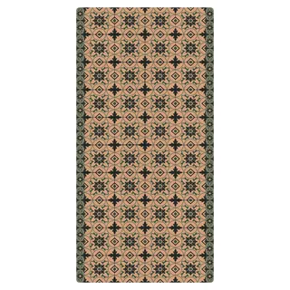 micasia Korkteppich rutschfeste Oberfläche Muster Bodenschutz - Naturprodukt - Fliesenoptik 3,5mm dünne Kork Bodenmatte türkis Küche Flur trittsichere Matte 2360 (120x240cm)