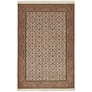 rug and roll Indo Herati Orientteppich 70 x 140 cm Beige