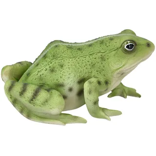 Figuren Shop GmbH Gartenfigur Gartenfigur - Frosch grün - Gartendeko Dekofigur Teich Deko Tierfigur