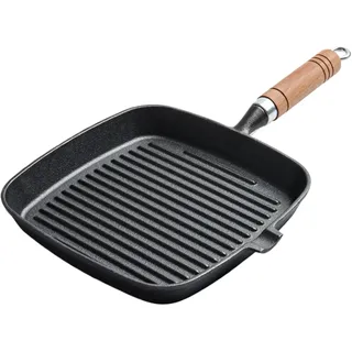 Grillpfanne – Antihaft-Pfanne | Grill-Bratpfanne, quadratisches Bratwerkzeug aus Gusseisen, ergonomische hitzebeständige Kochplatte, multifunktionaler Küchen-Kochgeschirr- für Sandwiches, Burger