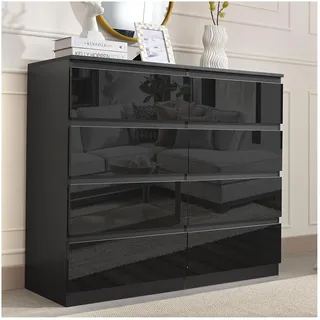 Hti-Living Kenji 115 x 40 x 97 cm Hochglanz Schwarz