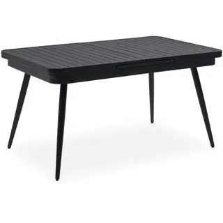 Idimex Sunny Gartentisch 150-200 x 78 x 77 cm Schwarz