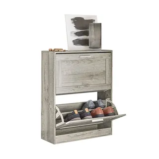 SoBuy Schuhkipper 60 x 79 x 23 cm grau
