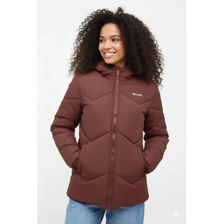 BENCH Winterjacke rostbraun / grau XXXL