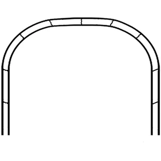 Rosenbogen Metall Stabil Gartenbogen aus Pulverbeschichtetem Stahl Wetterfeste mit Rankhilfe Spalier für Kletterpflanzen und Rosen 300 cm Breit