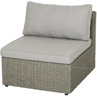 Ploß Lounge Mittel Element NAXOS Geflecht beige grau meliert